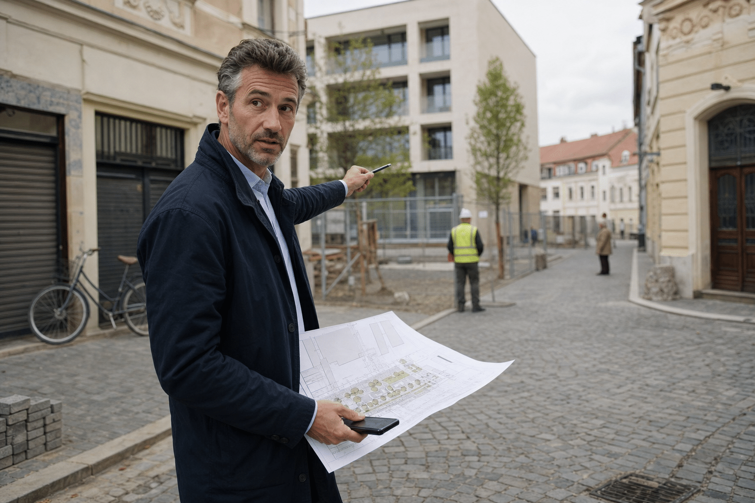 Történelmi városszerkezet és modern fejlesztés találkozása egy városi területrendezési projektben